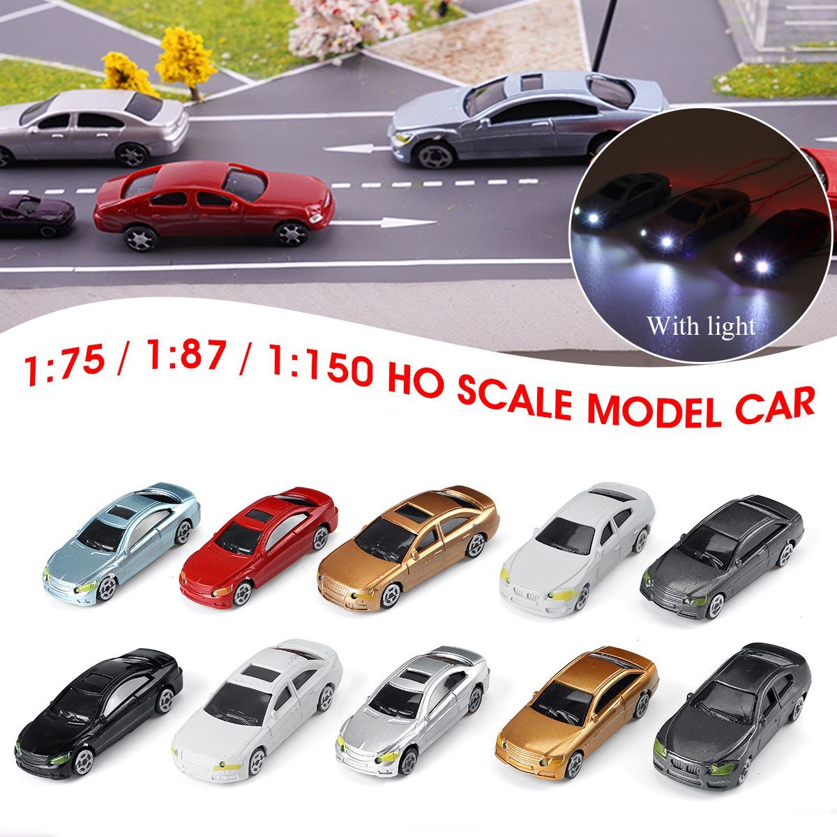 175-187-1150-Model-10-Building-Street-Flaring-Scale-Car-Scenery-with-LED-Light-1689016