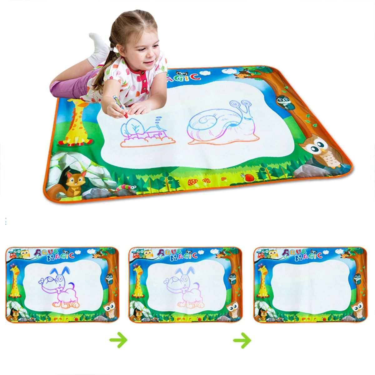 17pcs-Magic-Pens-Water-Drawing-Painting-Doodle-Mat-Pad-Board-Educational-Toys-1540097