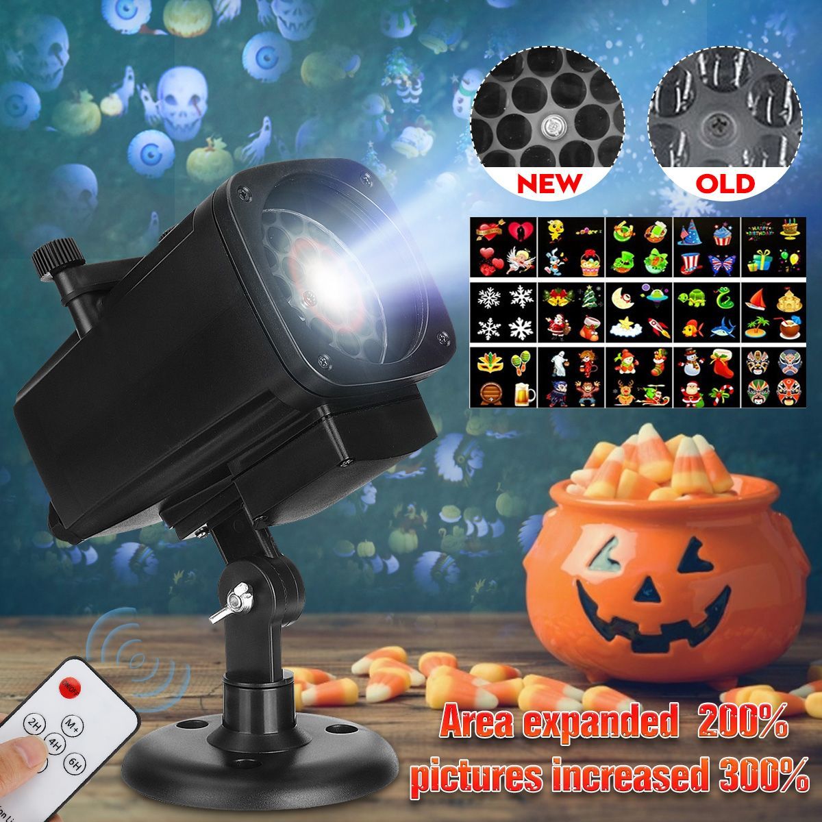 18-in-1-Projection-Lamp-Projector-Christmas-Halloween-Outdoor-Landscape-Garden-Party-Decorations-1574552