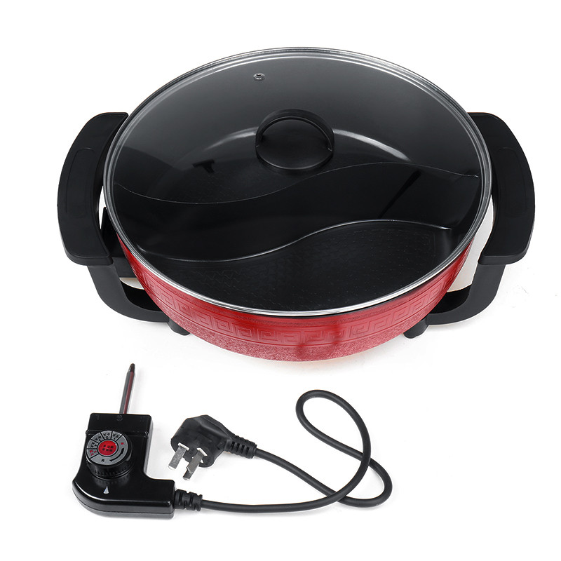 1800W-Electric-Hot-Pot-Dual-Sided--Divider-Non-Stick-Smokeless-Barbecue-Pan-1697794