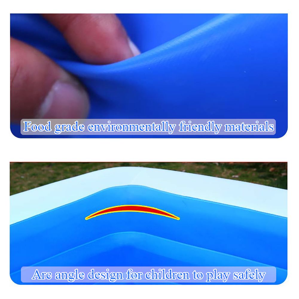 180cm150cm72cm-Four-Layer-Family-Inflatable-Swimming-Pool-Paddling-Pool-Summer-Swimming-Garden-Outdo-1660686