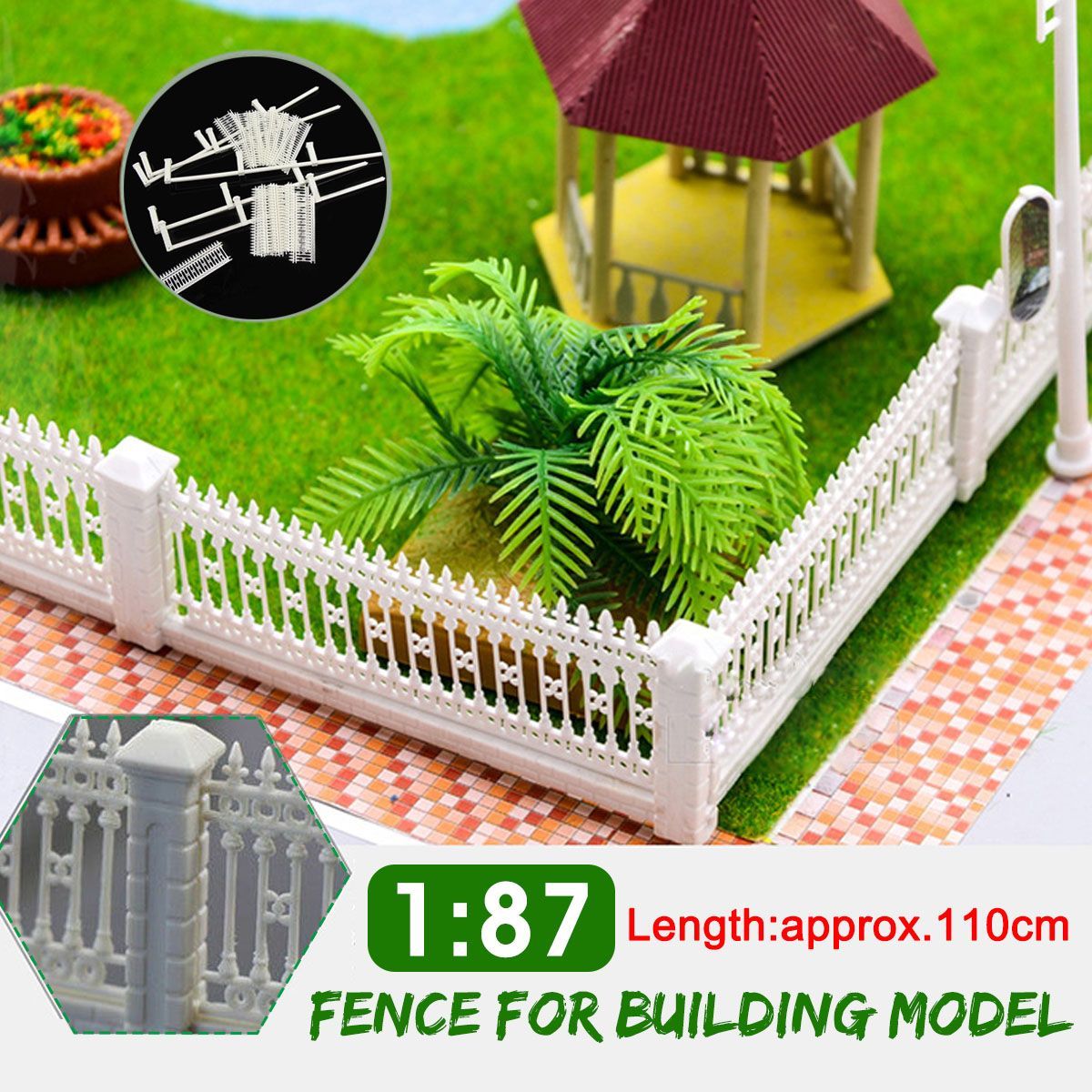187-HO-Scale-Detechable-Fences-For-Sand-Table-Model-Building-Train-Railway-1662277