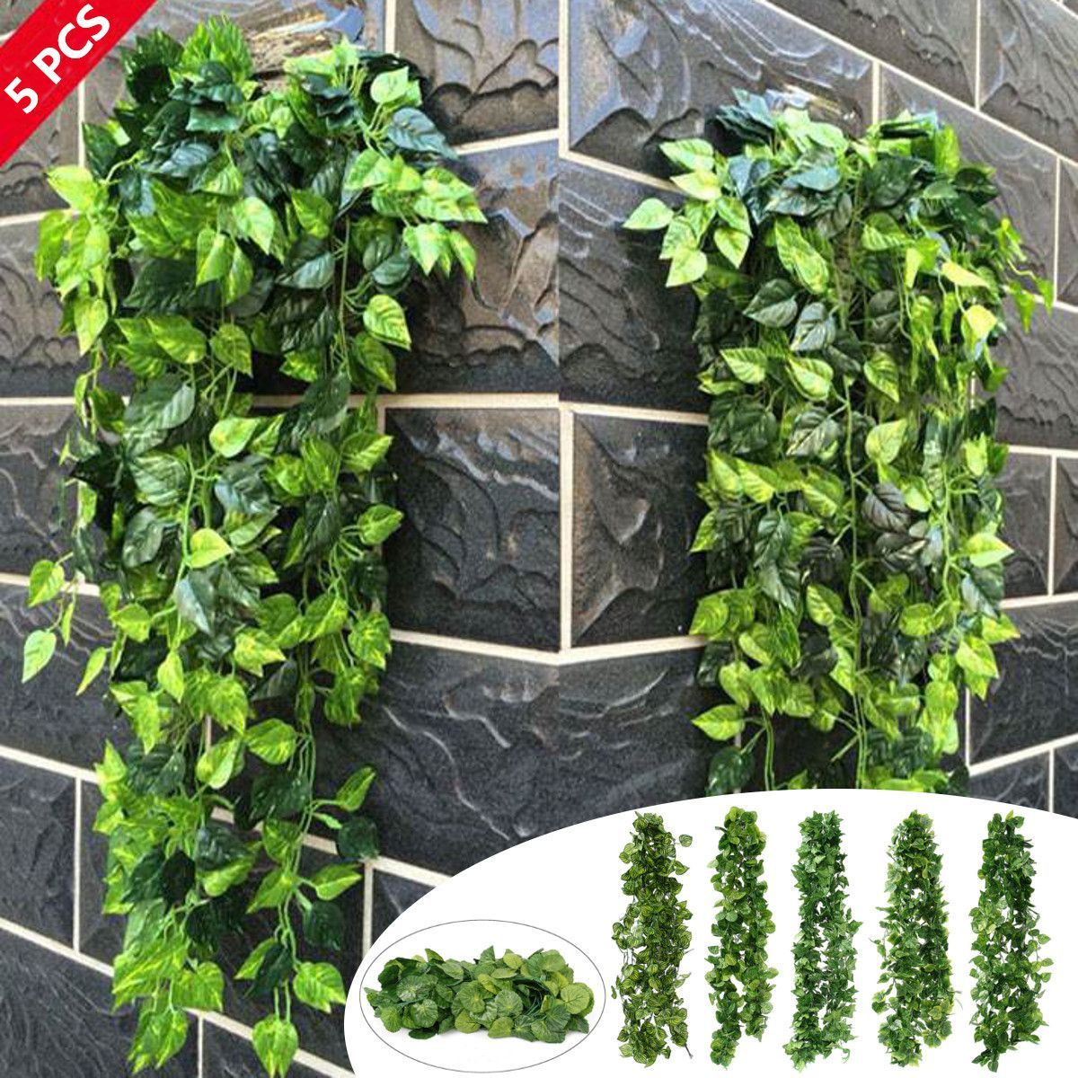 198cm-Artificial-Ivy-Leaf-Vine-Foliage-Green-Hanging-Garland-Plant-Home-Wedding-Decorations-1557782