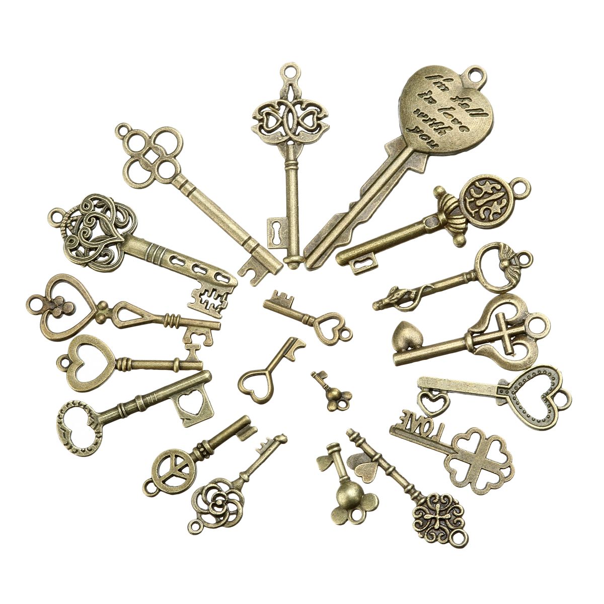 19Pcs-Antique-Bronze-Key-Retro-Pendant-Kit-Necklace-Bracelet-Anklet-Decorations-1638188