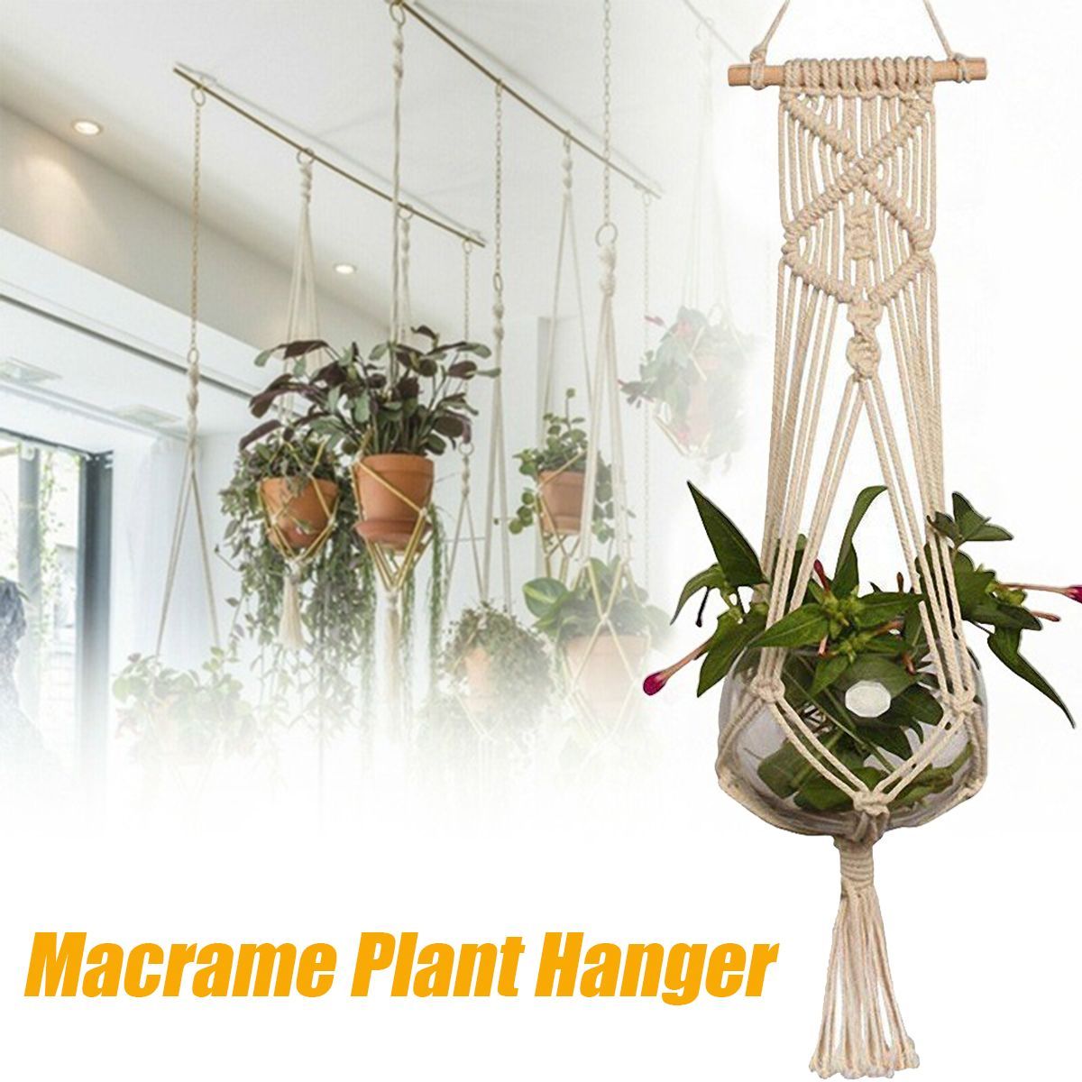 1M-Pot-Holder-Macrame-Plant-Hanger-Hanging-Basket-Hemp-Rope-Braid-Craft--Decoration-1730861