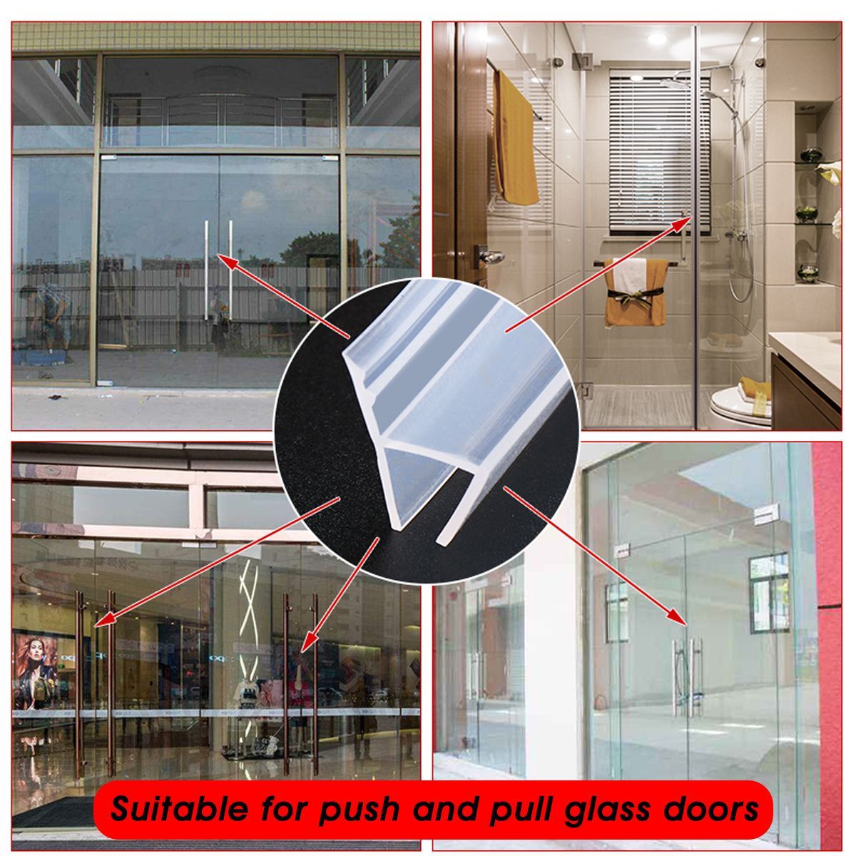 1M-h-Shape-Bath-Shower-Screen-Door-Window-Water-Sealing-Strip-Straight--681012mm-1561554