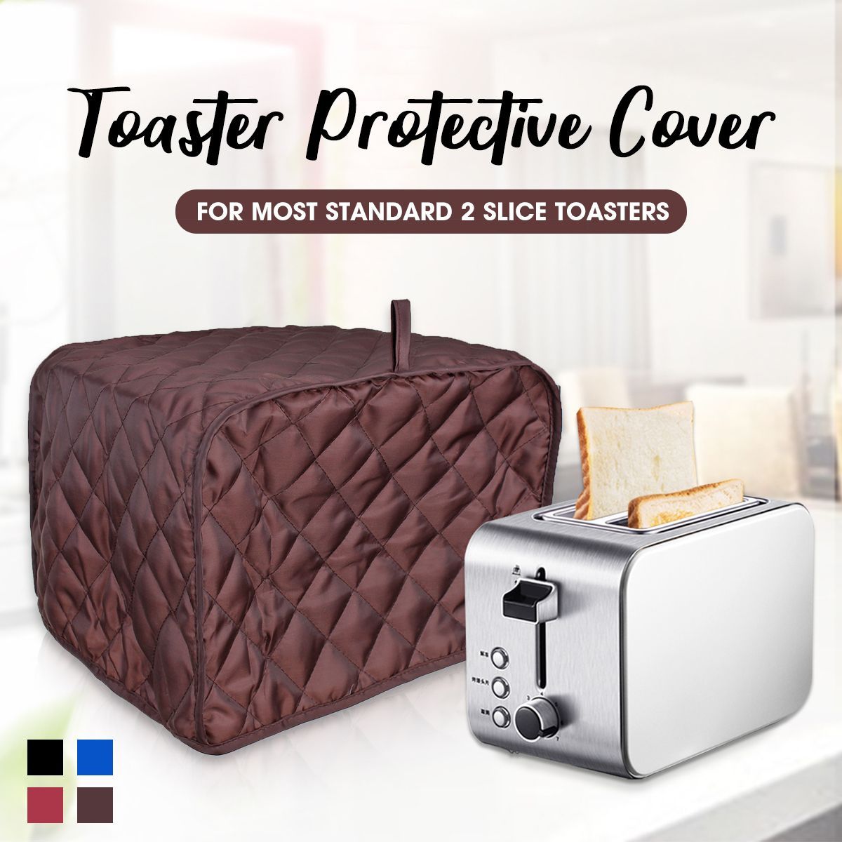 2-Slice-Toaster-Bakeware-Cover-Protector-Dustproof-Kitchen-Clean-Tool-4-Color-1520796