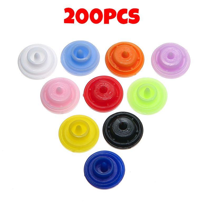 200PCS-Button-Fastener-Snap-Pliers-T5-Plastic-Resin-Press-Stud-1744455