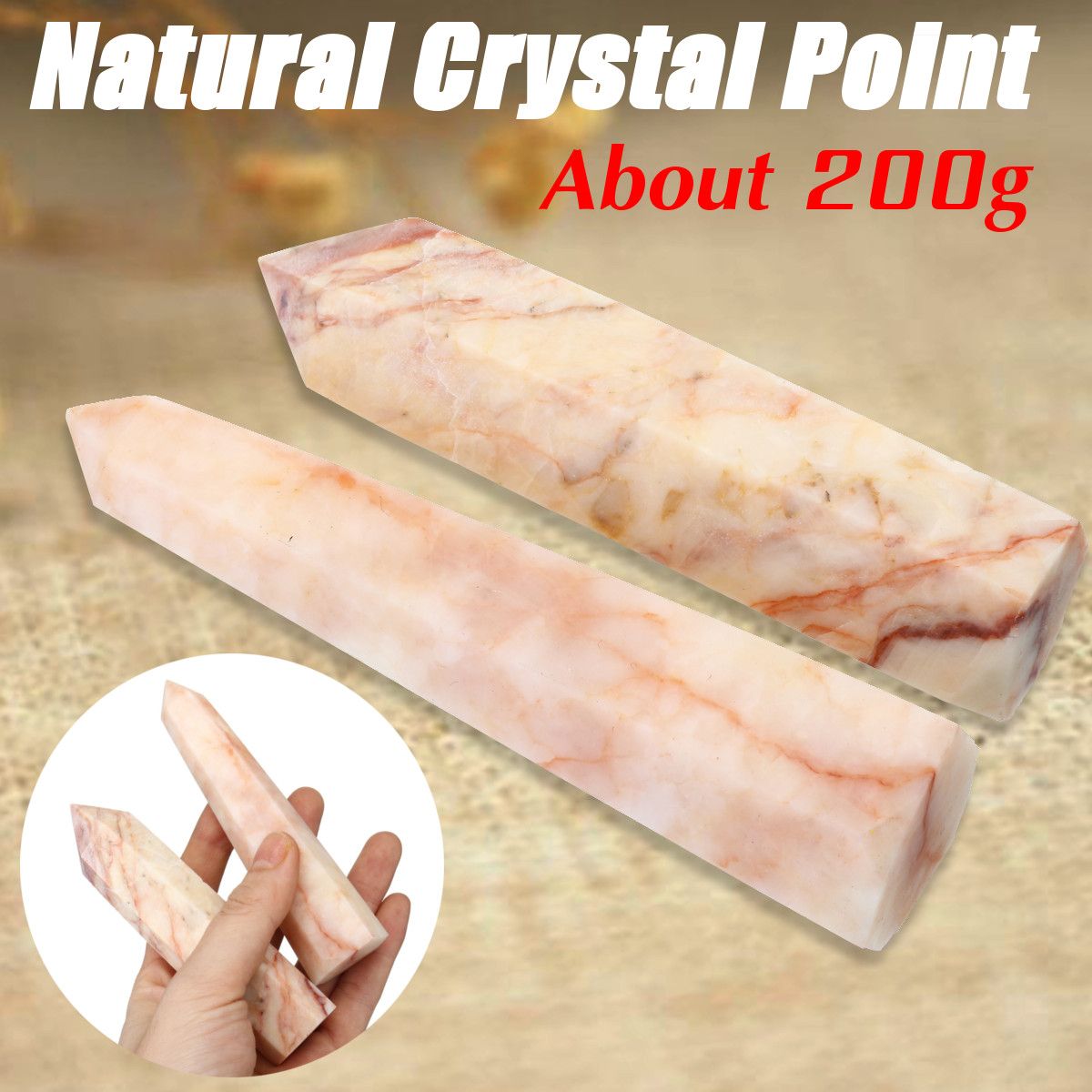 200g-Natural-Rhodochrosite-Crystals-Obelisk-Quartz-Point-Healing-Gemstone-Mineral-1535719