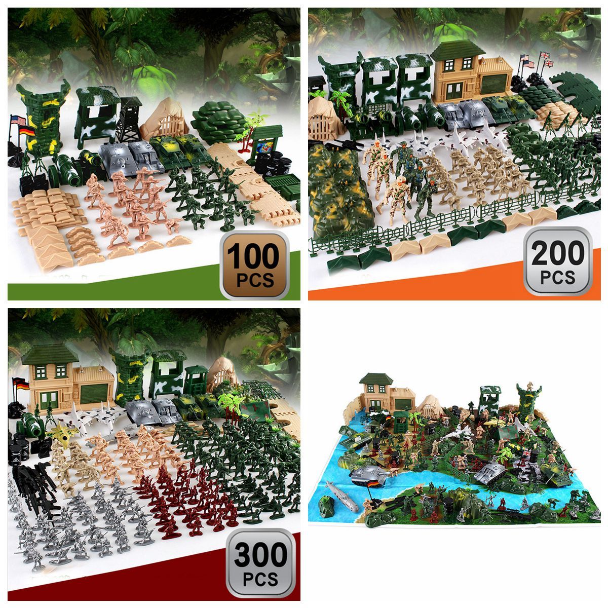 200pcs300pcs-Army-Soldier-Military-Model-DIY-War-Scene-Kids-Toys-1472979