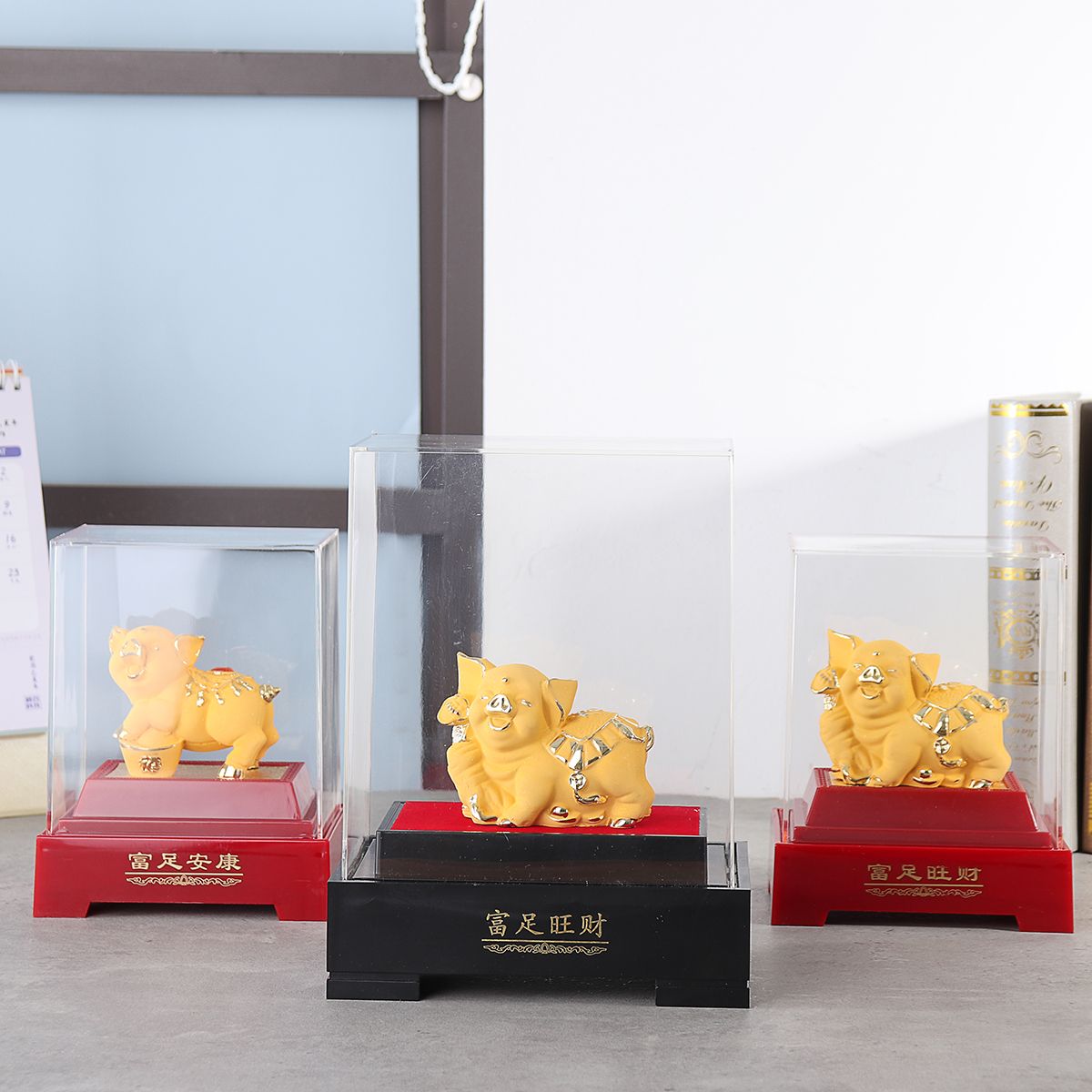 2019-Chinese-Zodiac-Gold-Pig-Money-Wealth-Statue-Office-Home-Decorations-Ornament-Gift-1515810