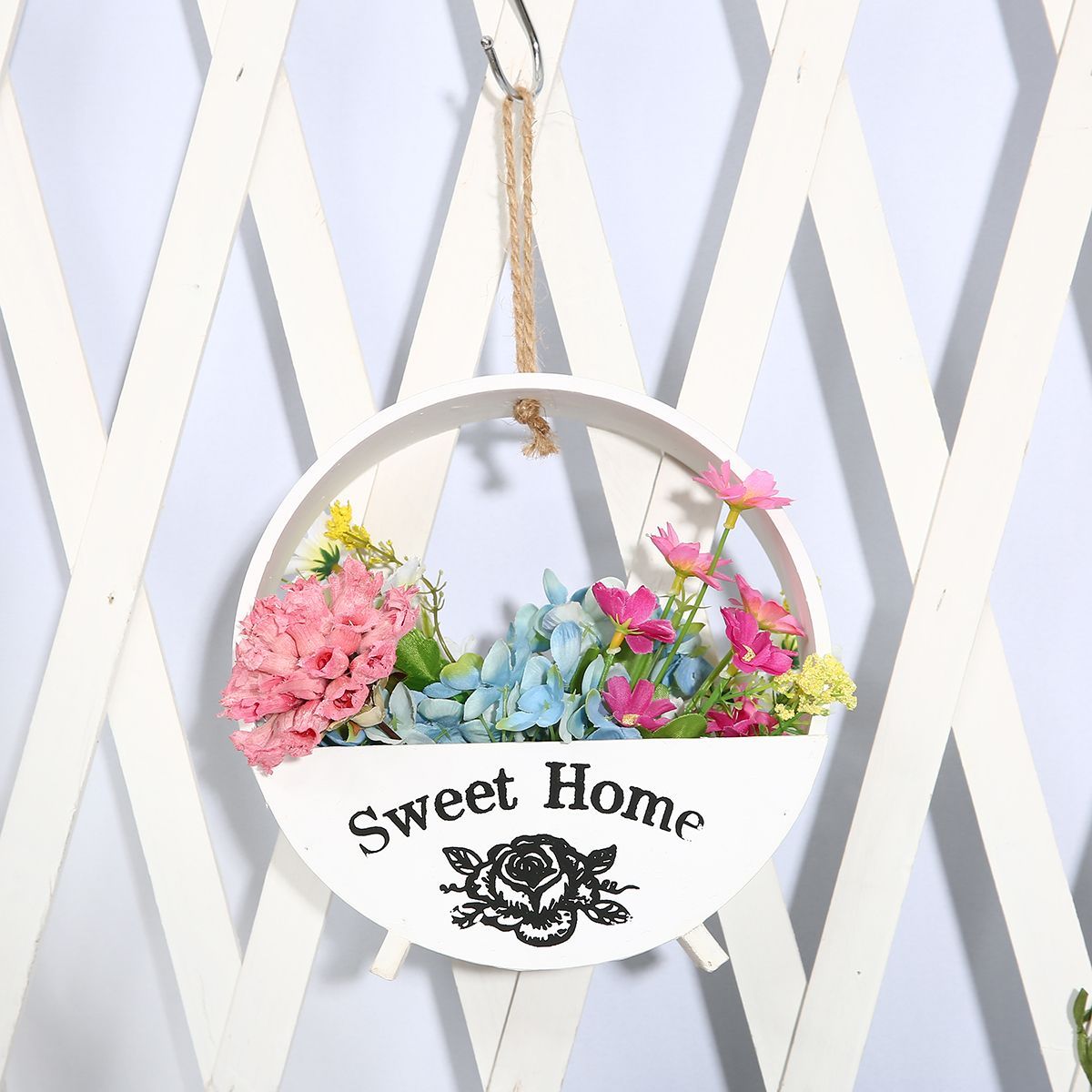 2025cm-Flower-Pot-House-Garden-Plant-Holder-Hanger-Wall-Hanging-Rope-Basket-1439669