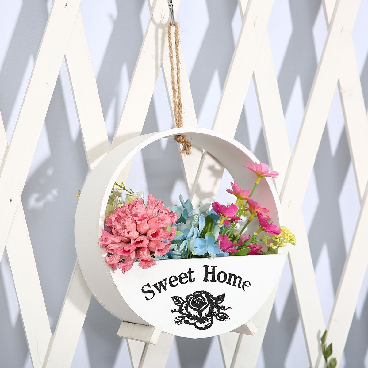 2025cm-Flower-Pot-House-Garden-Plant-Holder-Hanger-Wall-Hanging-Rope-Basket-1439669