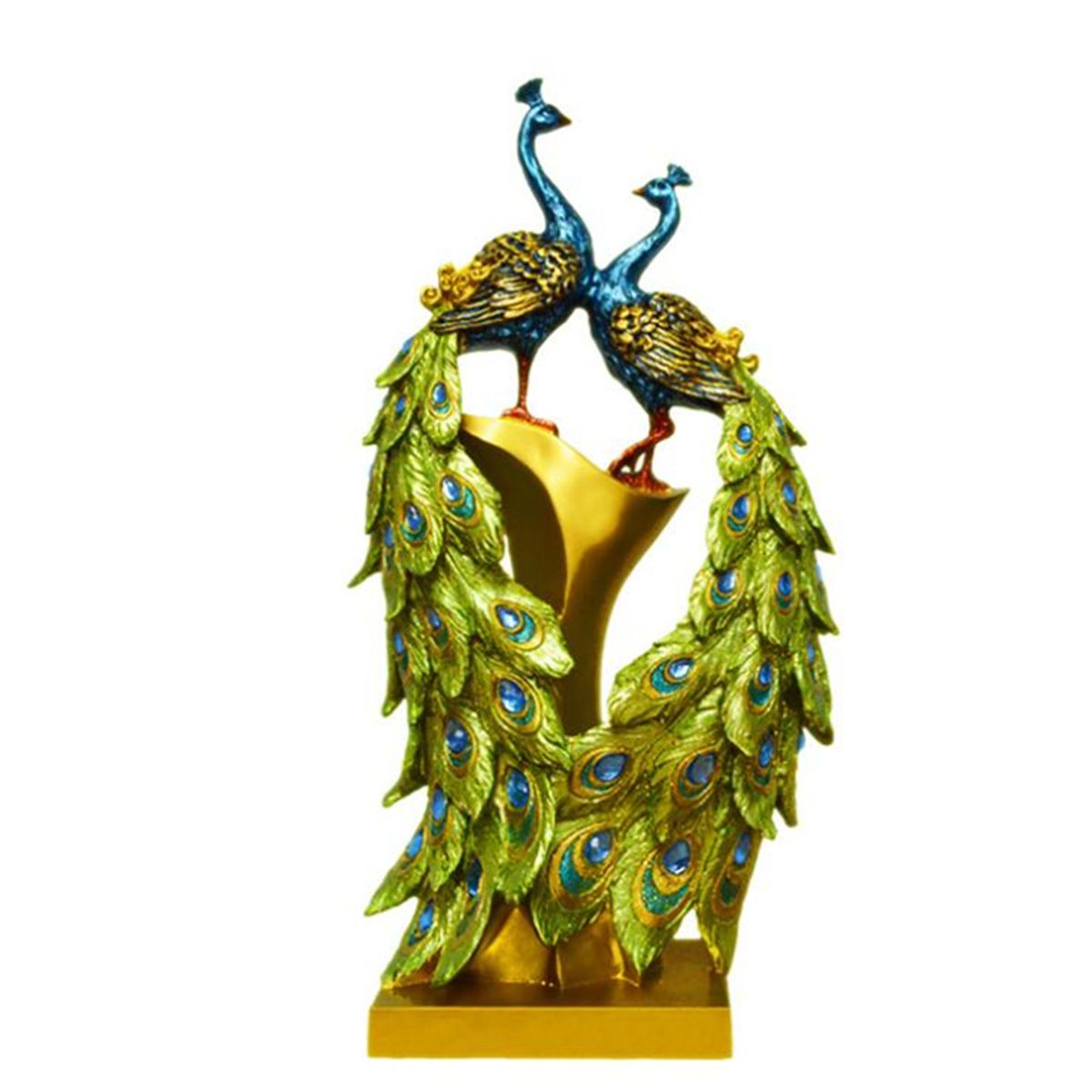 20x9x37cm-Peacock-Resin-Decor-Home-Decorations-Animal-Statue-Desktop-Living-Room-1477542