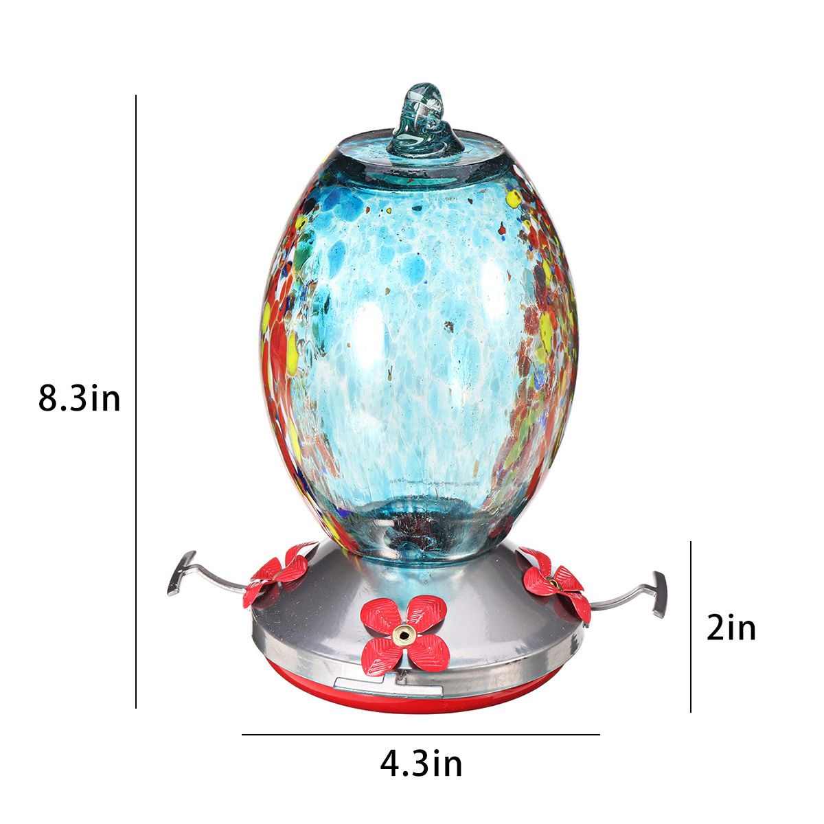 21x11cm-Bird-Feeder-Plastic-Flower-Bird-Feeder-Stained-Durable-Glass-Bottle-Hummingbird-Feeder-1731710