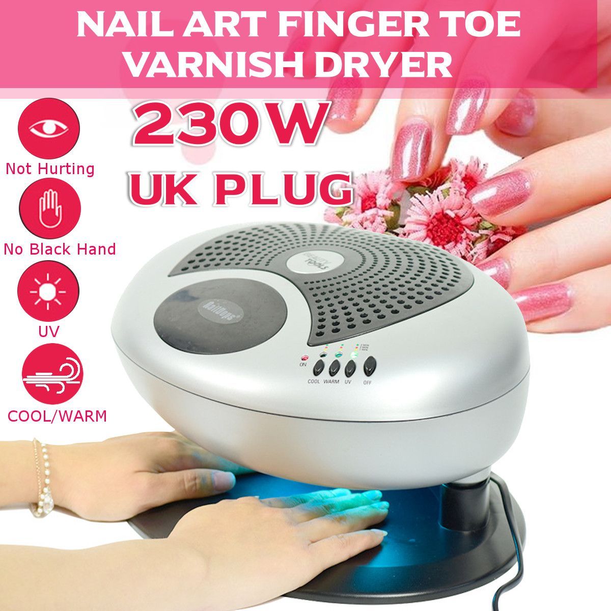 220-240V-230W-Nail-Art-Finger-Toe-Varnish-Dryer-Warm-amp-Cool-For-UV-Gel-Nail-Polish-Art-Machine-1611377