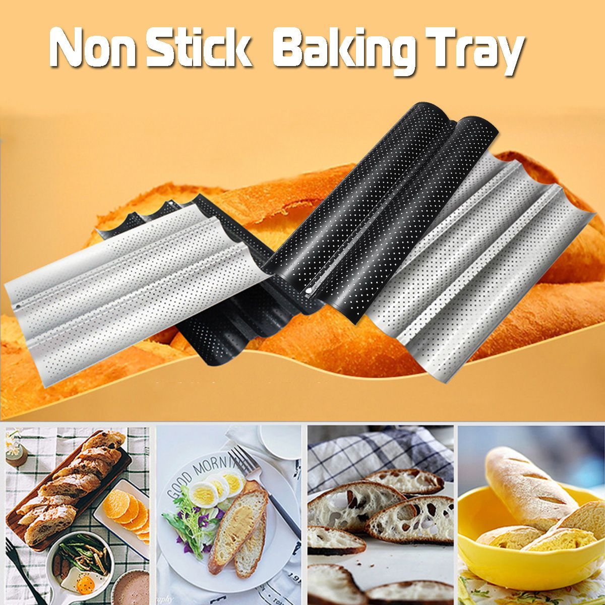 23-Grooves-Alloy-Non-Stick-French-Bread-Baking-Tray-Baguette-Pan-Tin-Tray-Bakeware-Mold-1393436