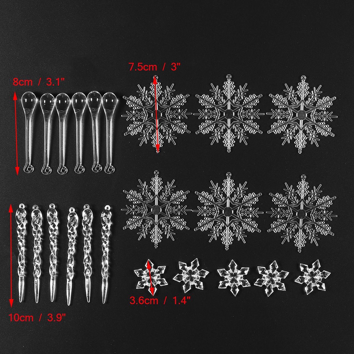 24Pcs-Christmas-Large-Snowflake-Ornament-Charm-Pendant-Xmas-Party-Decoration-1737606