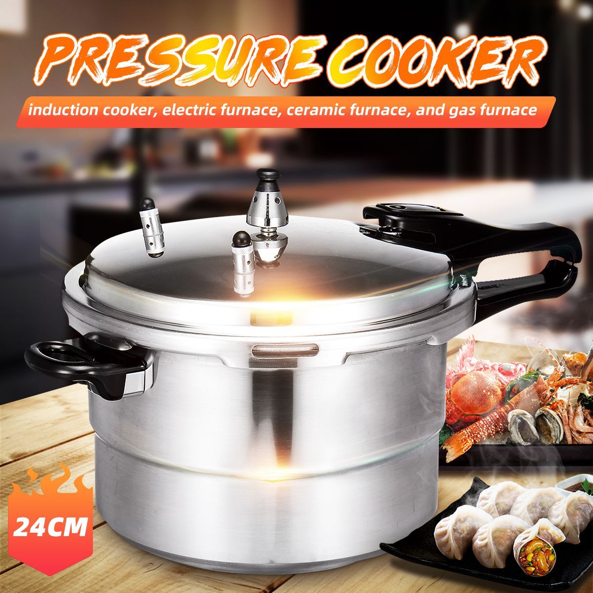 24cm-Aluminum-Pressure-Cooker-Pot-Fast-Cooking-Kitchen-Large-Capacity-1673196