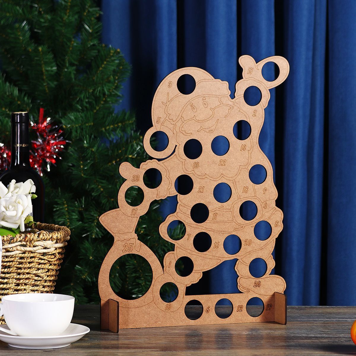 25-Holes-Wooden-Christmas-Advent-Calendar-Chocolates-Box-Xmas-Gift-Case-Decorations-1460330