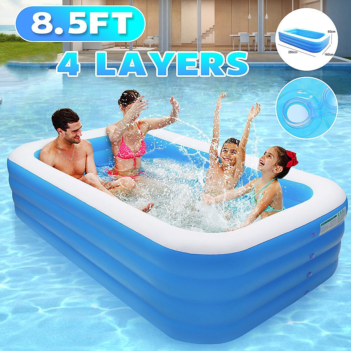 260x160x72cm-4-Layers-Family-Home-Backyard-Kids-Inflatable-Swimming-Pool-Adult-Children-Bathtub-Ball-1718088