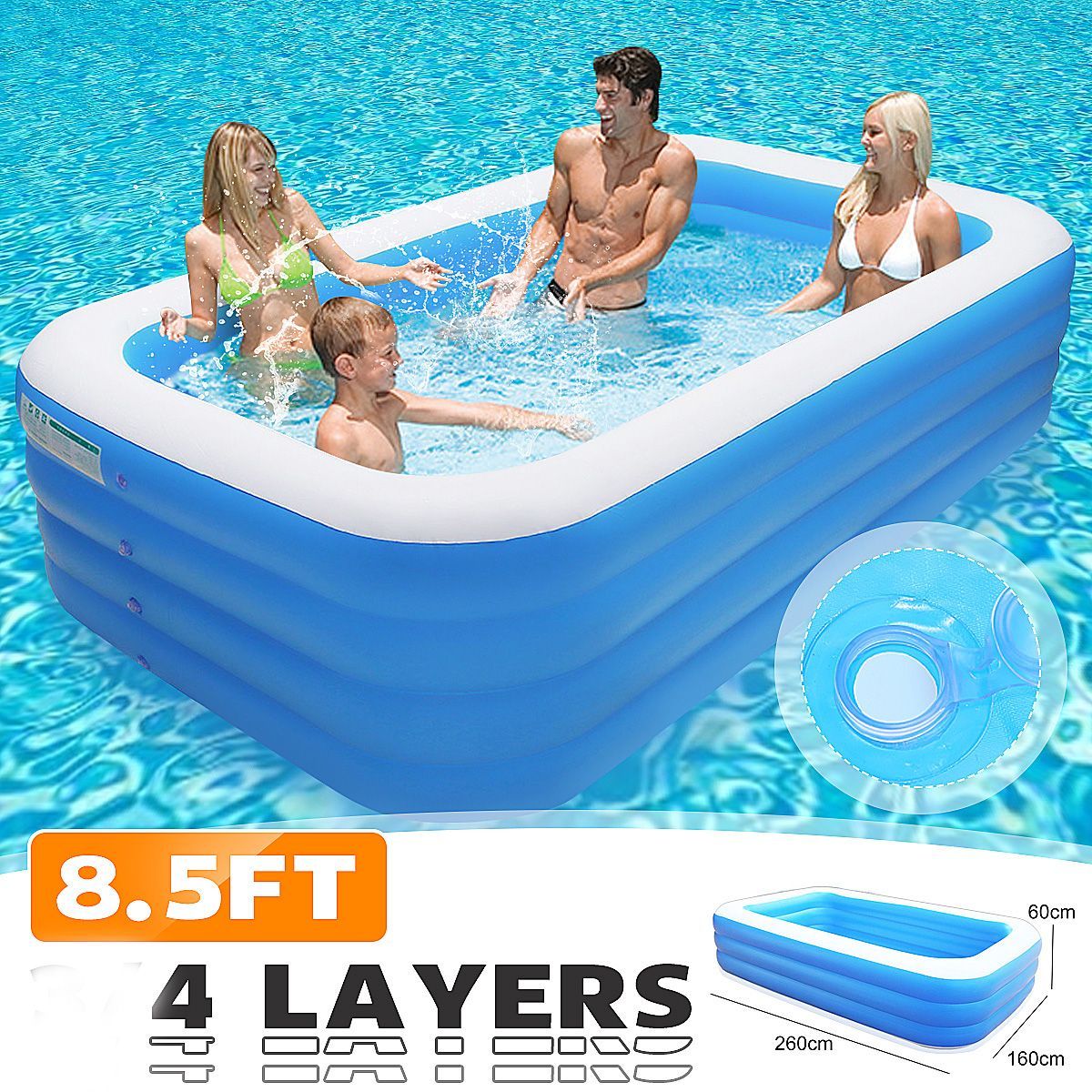 260x160x72cm-4-Layers-Family-Home-Backyard-Kids-Inflatable-Swimming-Pool-Adult-Children-Bathtub-Ball-1718088