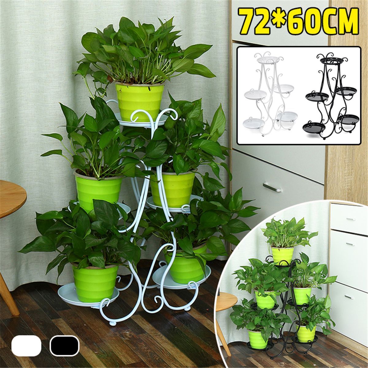 283-x-23inch-5-Tier-Metal-Plant-Stand-Flower-Pot-Holder-Shelf-Rack-Garden-Home-1743696