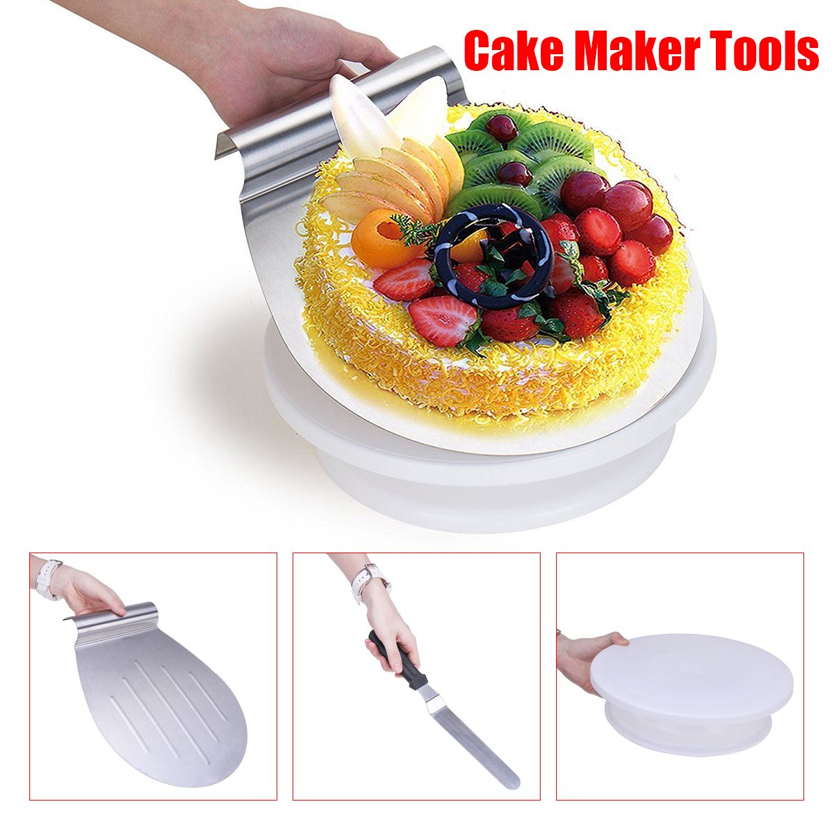 28cm-Rotating-Cake-Icing-Decorating-Revolving-Display-Stand-Turntable-Smoother-1515760