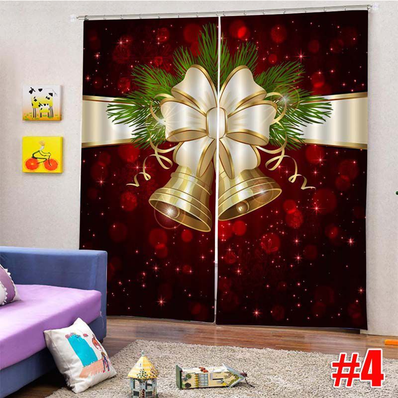 2PCS-3D-Print-Window-Curtain-Drapery-Door-Screen-Panel-for-Christmas-Decoration-1749794