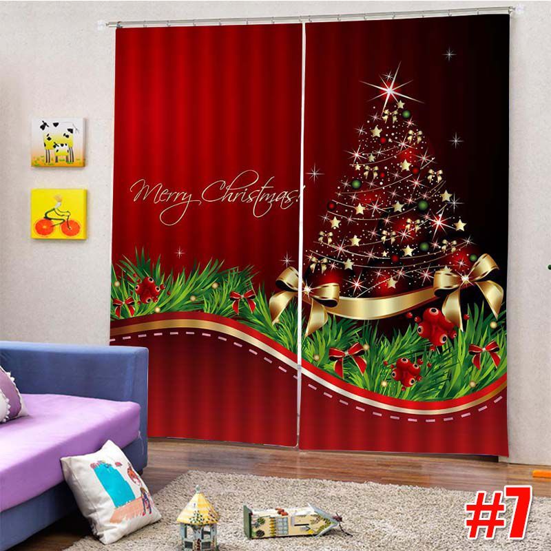 2PCS-3D-Print-Window-Curtain-Drapery-Door-Screen-Panel-for-Christmas-Decoration-1749794