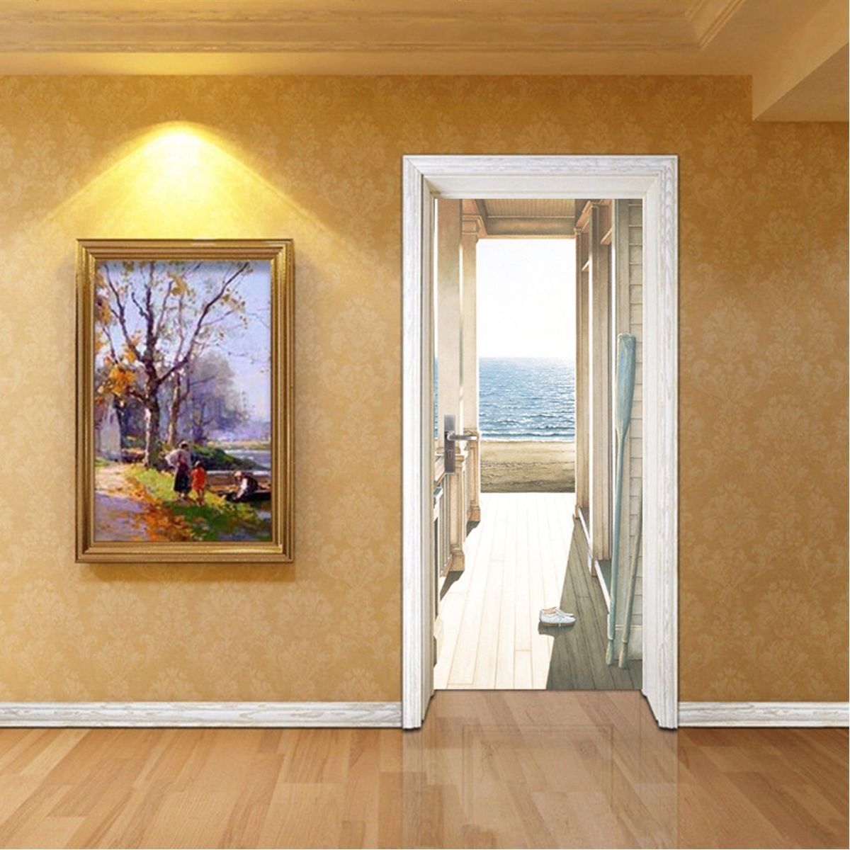 2Pcs-385x200cm-3D-Door-Wallpaper-Sticker-Mural-Scene-Self-Adhesive-Decor-Decal-1714764
