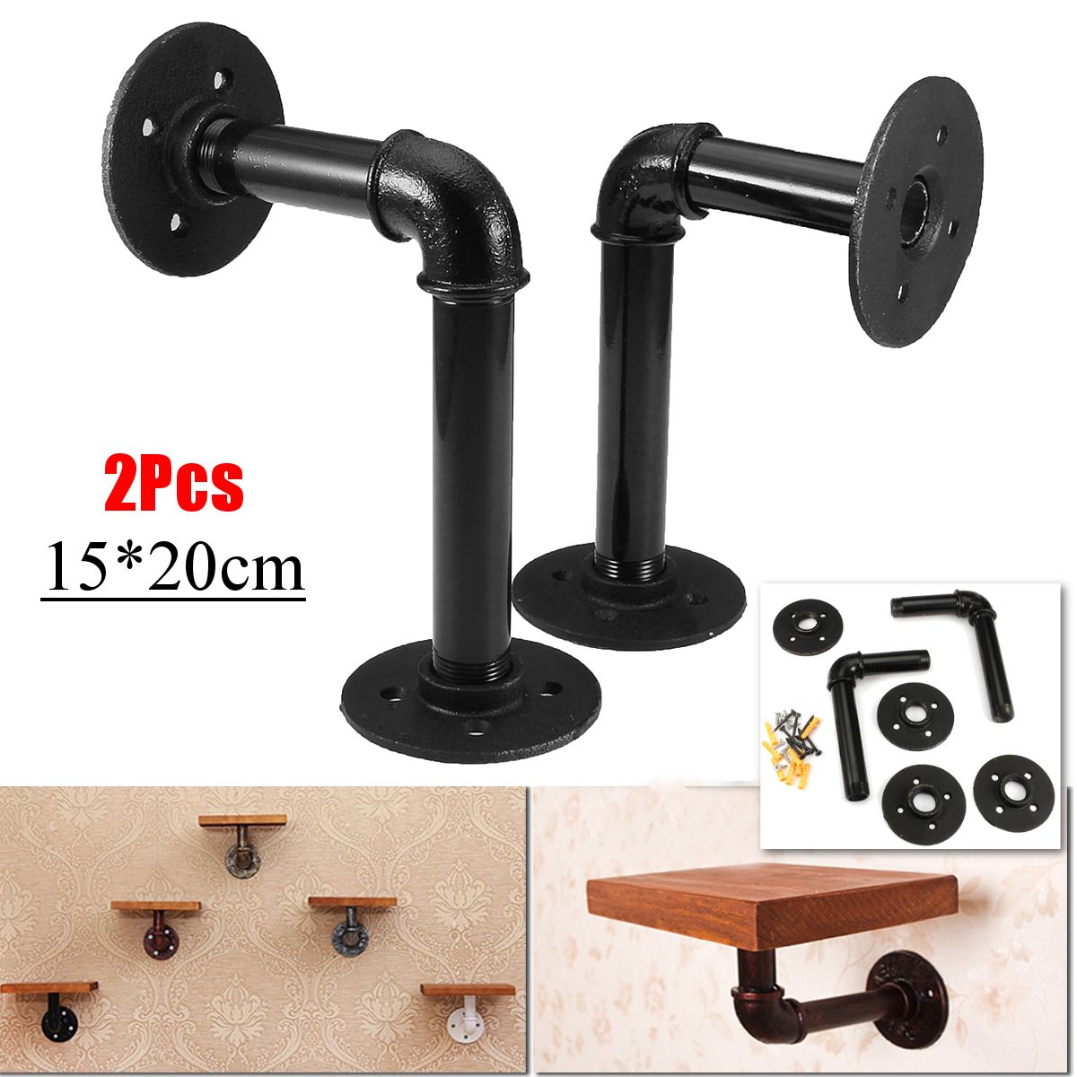 2Pcs-6-Inch-Vintage-Pipe-Shelf-Bracket-Black-Industrial-Rustic-Iron-Pipe-for-DIY-Shelf-Wall-1154831
