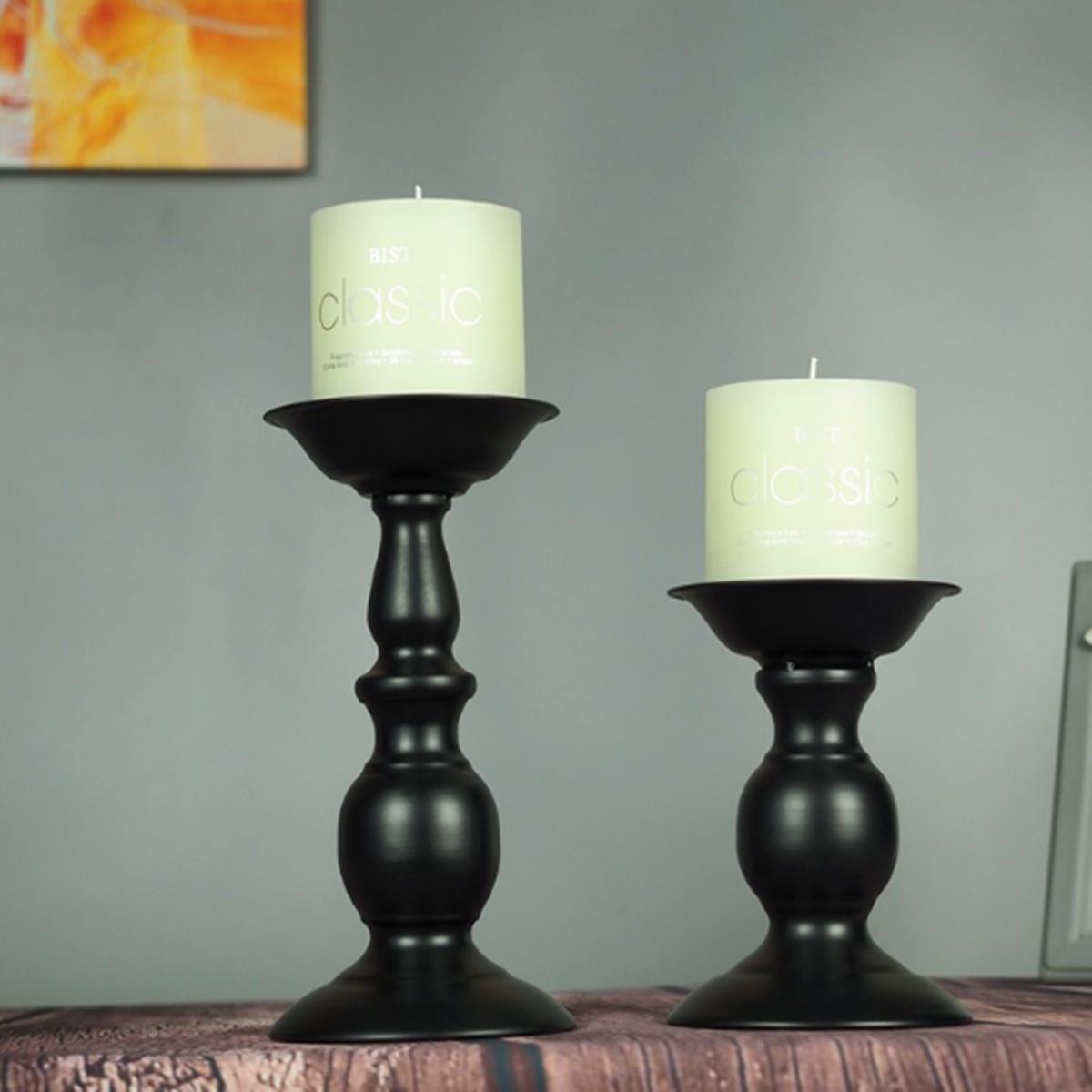2Pcs-Vintage-Carved-Pillar-Candle-Holder-Candlesticks-Stand-Wedding-Party-Decor-Black-1381720