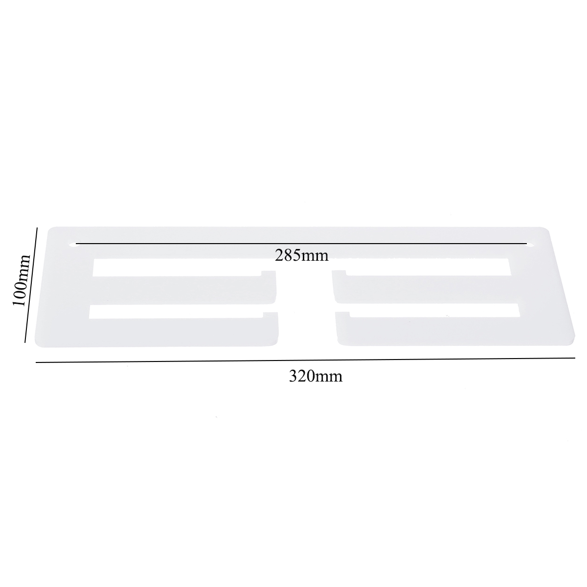 320x100x5mm-2-Tier-Medal-Hanger-Holder-Display-Rack-White-1663078