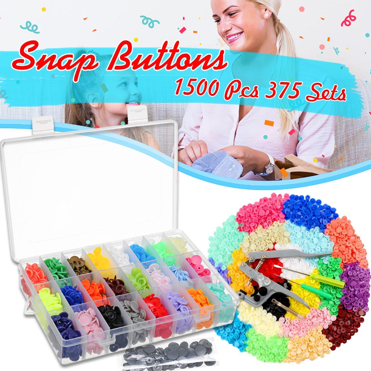 375-Sets-T5-Snap-Poppers-Fasteners-Plastic-Buttons-25-colors-Pliers-Punching-Tool-1568039