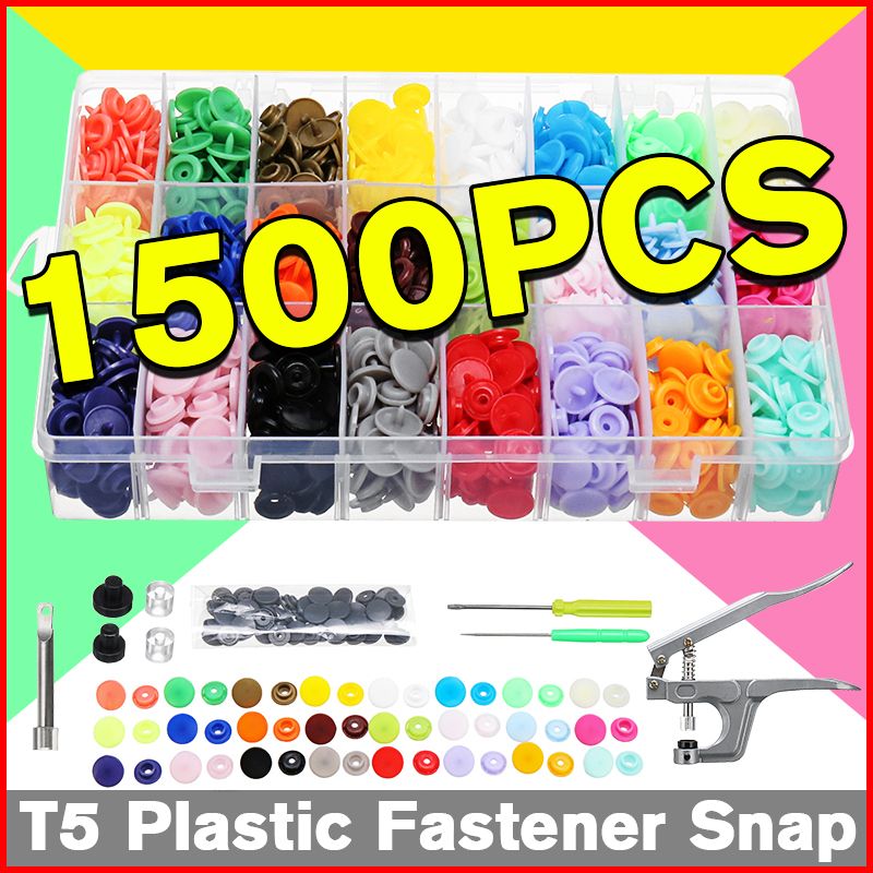 375-Sets-T5-Snap-Poppers-Fasteners-Plastic-Buttons-25-colors-Pliers-Punching-Tool-1568039