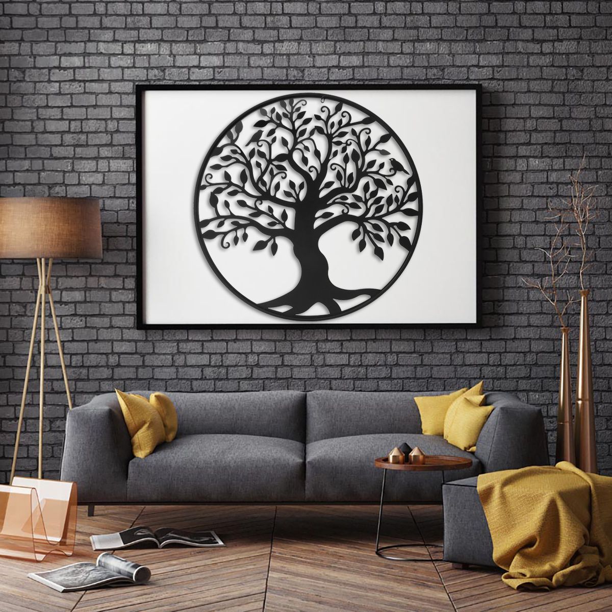 39in-Black-Tree-of-Life-Metal-Hanging-Wall-Art-Round-Sculpture-Home-Garden-Decoration-1761926