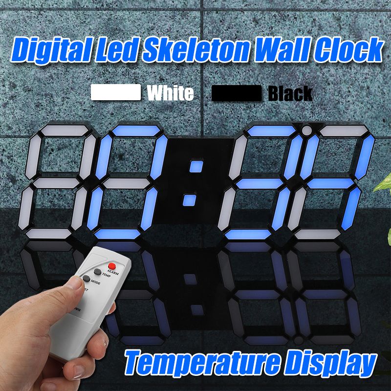 39times13times22cm-3D-Digital-LED-Wall-Clock-Alarm-Watch-Temperature-Modern-USB-Remote-Control-1328100