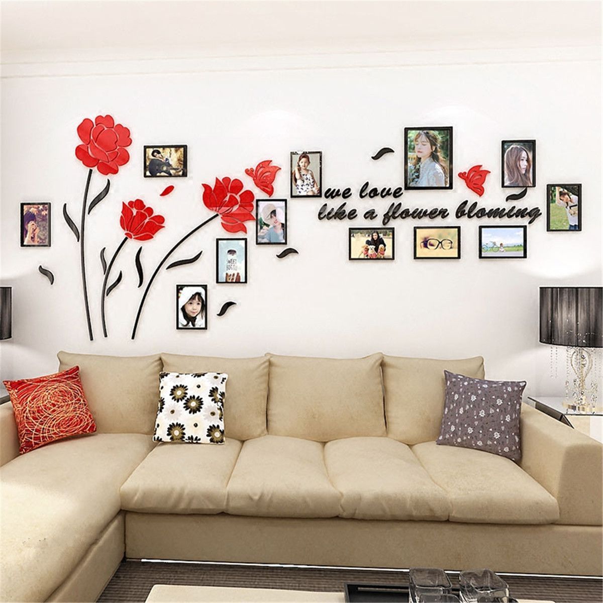 3D-Acrylic-Family-Photo-Picture-Frame-Wall-Sticker-Art-Background-Home-Decor-1478811