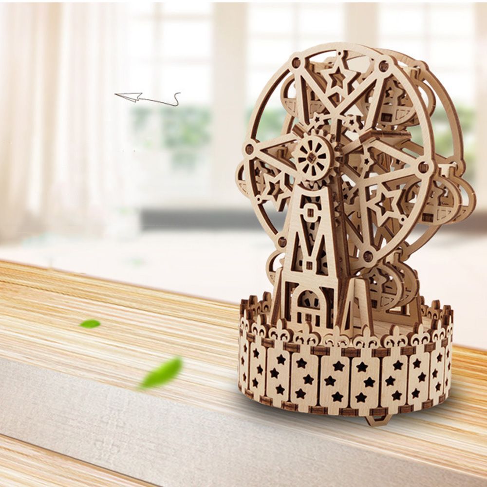3D-Antique-Self-Assembly-Rotating-Wooden-Music-Ferris-Wheel-Gear-Box-Laser-Cut-Parts-Puzzle-Building-1535977