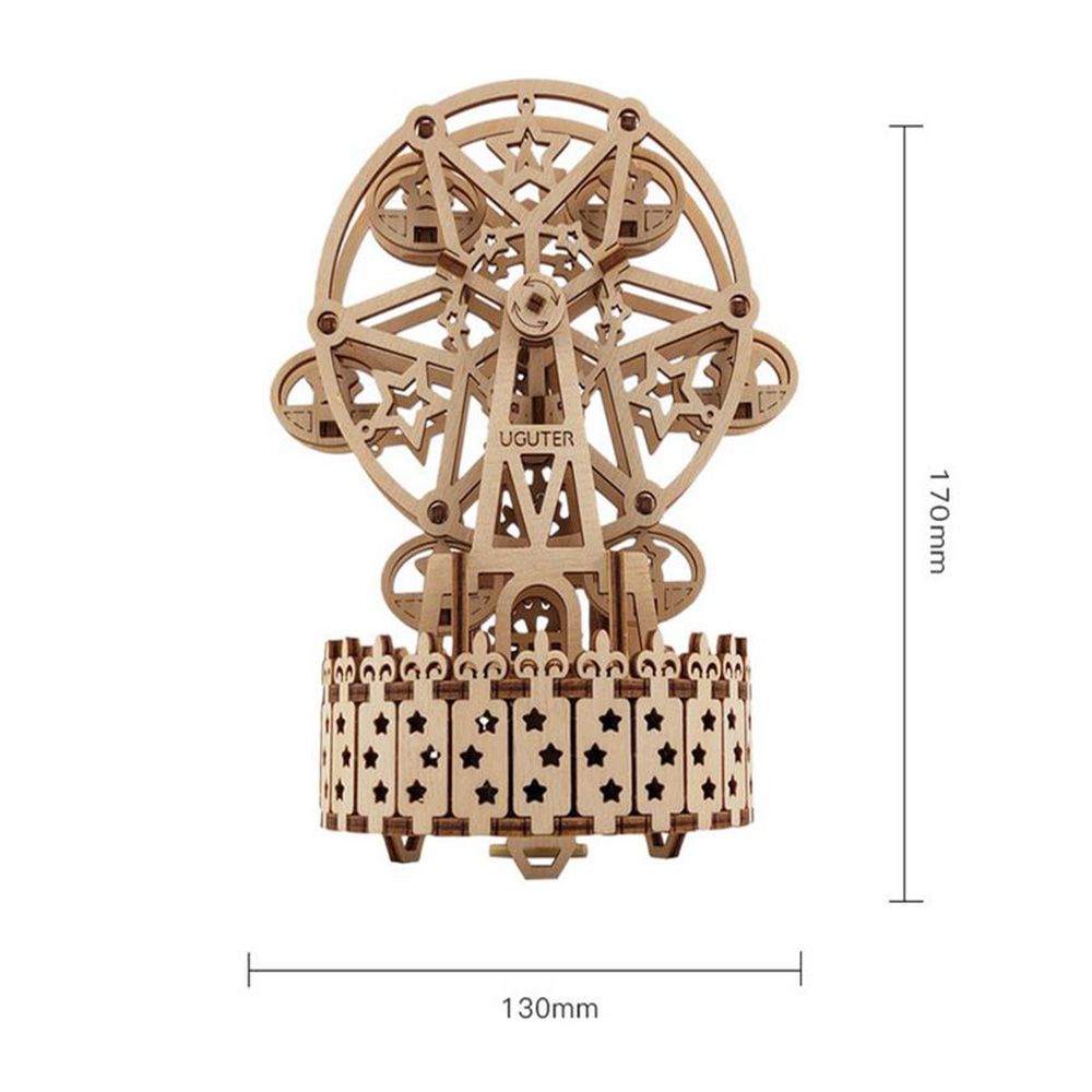 3D-Antique-Self-Assembly-Rotating-Wooden-Music-Ferris-Wheel-Gear-Box-Laser-Cut-Parts-Puzzle-Building-1535977