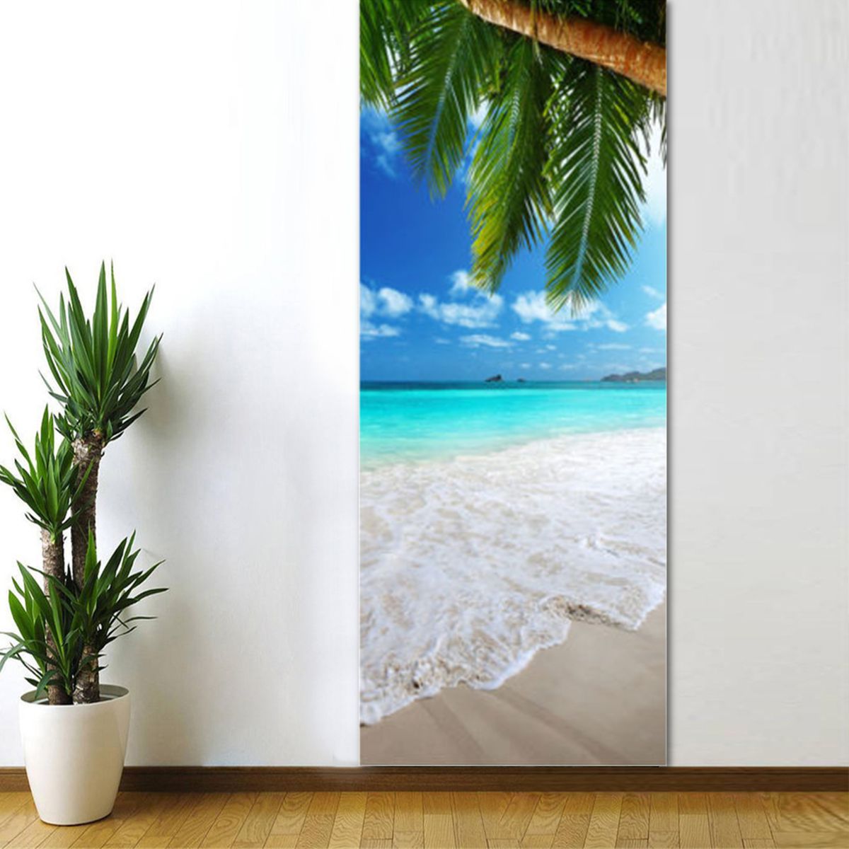 3D-Beach-Door-Sticker-Fridge-Decals-Mural-Home-Wall-Decorations-1444002