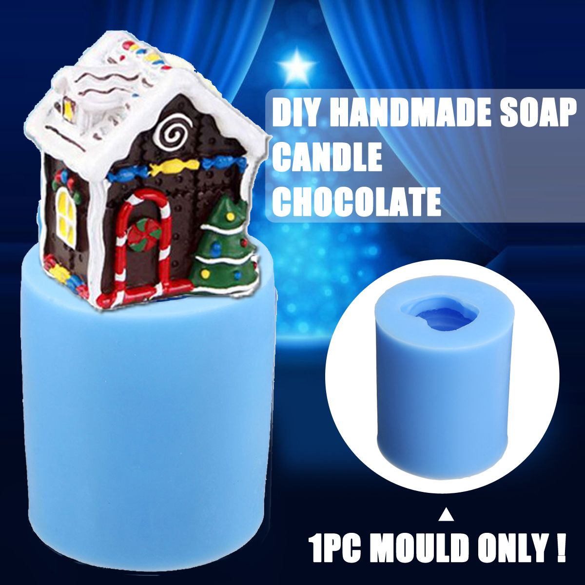 3D-Christmas-House-Silicone-Fondant-Mould-Baking-Handmade-Candle-Soap-Mold-DIY-1581091