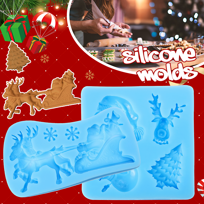 3D-Christmas-New-Year-House-Silicone-Fondant-Mould-Baking-Chocolate-Sugarcraft-1583879