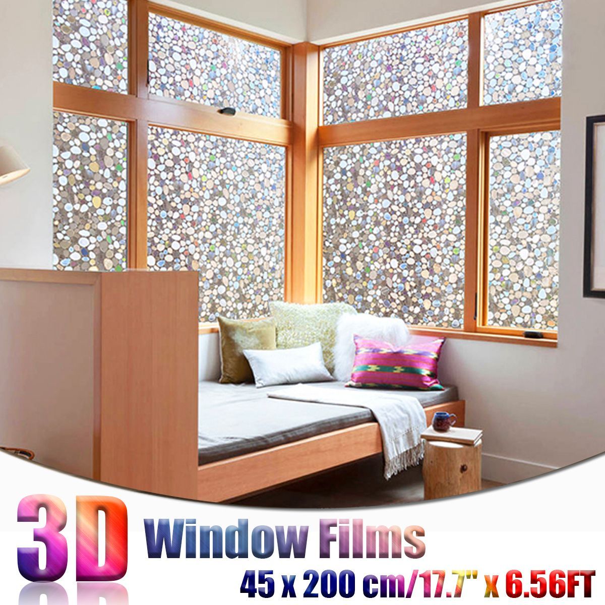 3D-Cobblestones-Static-Decorative-Window-Film-Privacy-Non-Adhesive-45x200cm-1630534