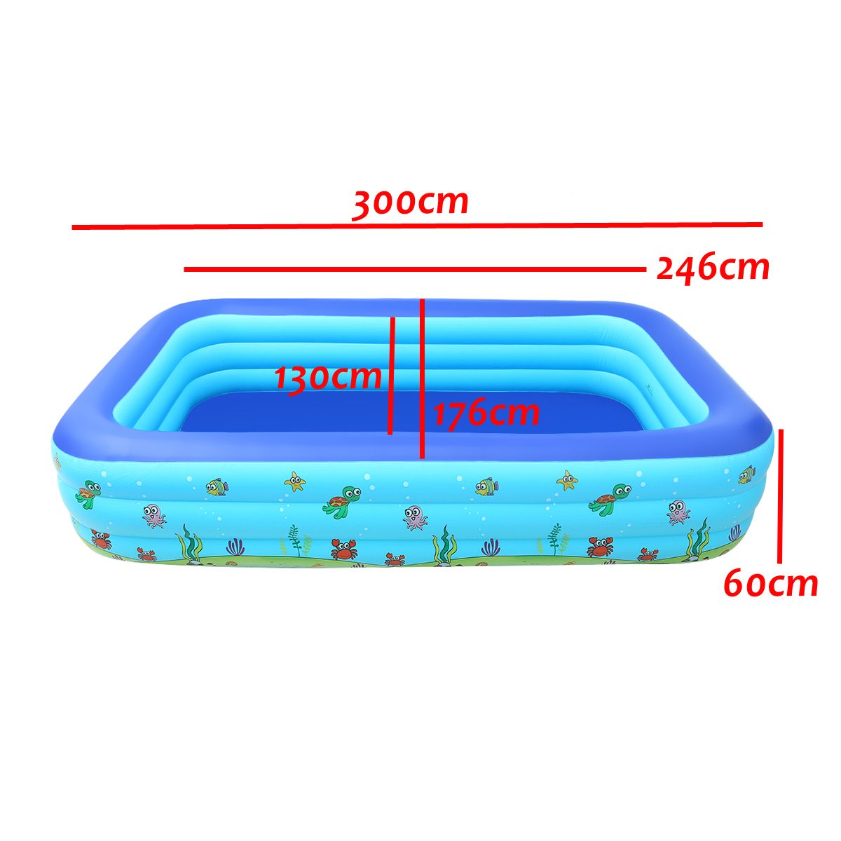 3M-Swimming-Pool-Inflatable-Swimming-Bath-Tub-Bathtub-Children-Adults-1716915