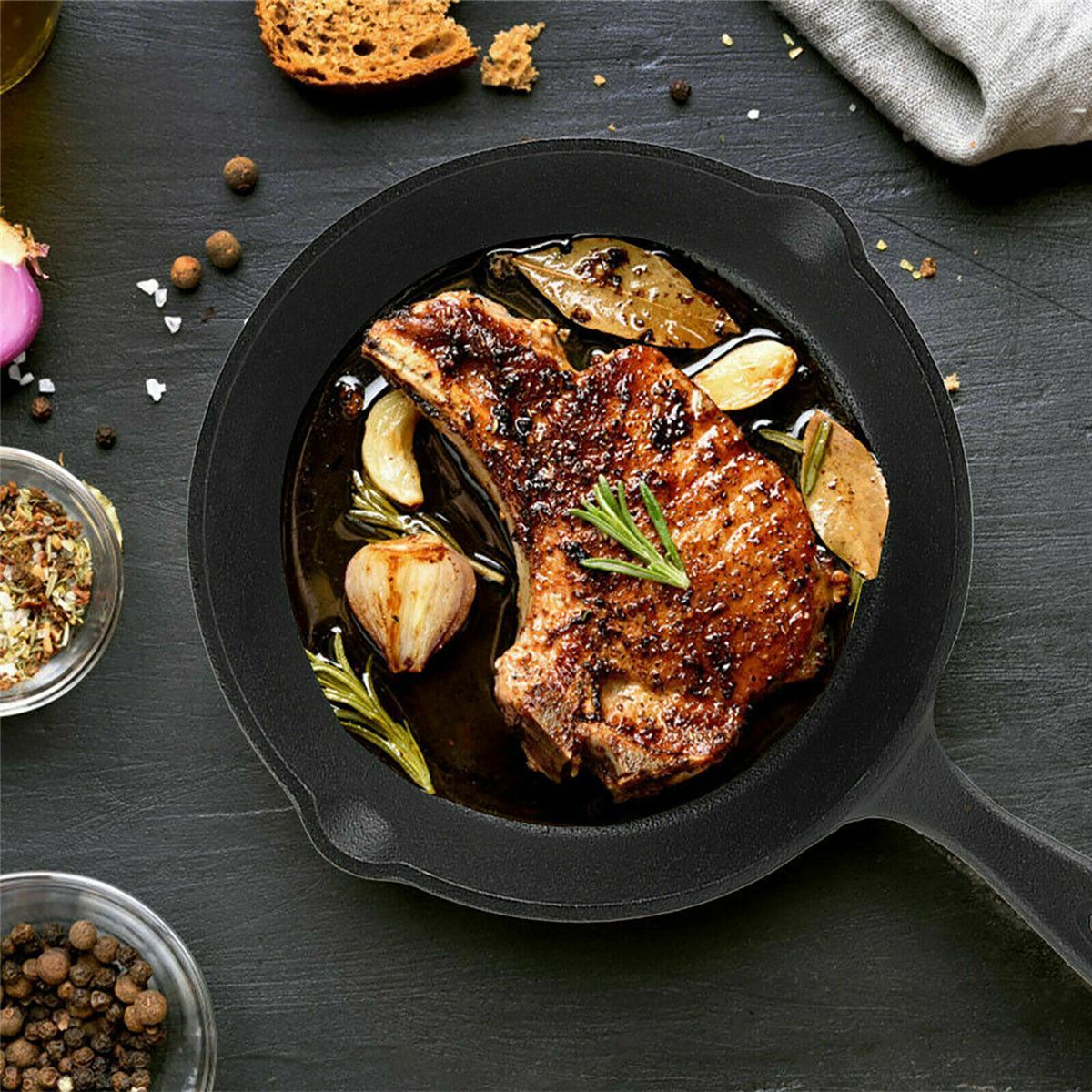 3PCS-14cm20cm26cm-Non-stick-Frying-Pan-Cast-Iron-Skillet---Professional-Seasoned-Pan-Cookware-1528845