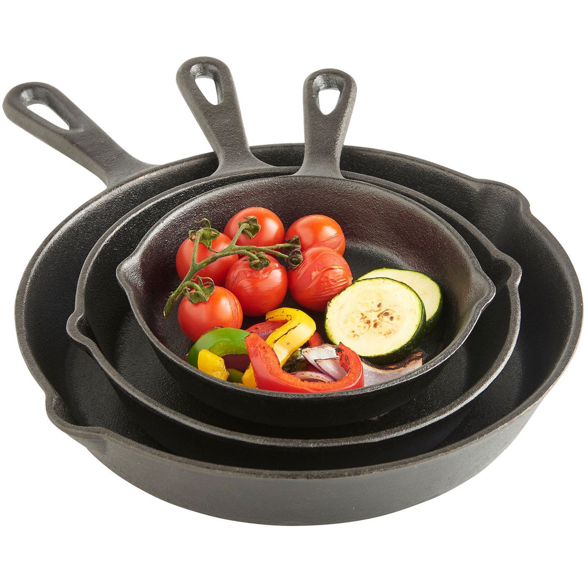 3PCS-14cm20cm26cm-Non-stick-Frying-Pan-Cast-Iron-Skillet---Professional-Seasoned-Pan-Cookware-1528845