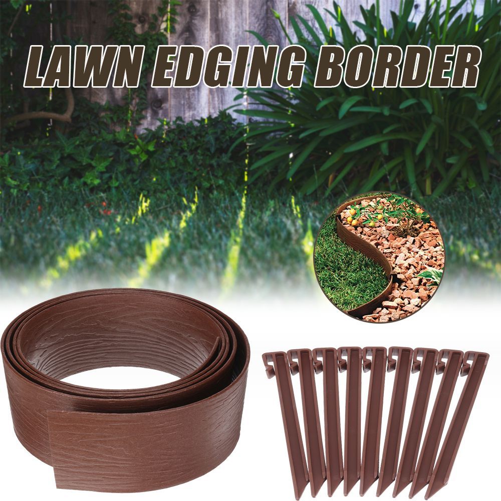 3quot-x-5quot-Plastic-Garden-Backyard-Landscape-Lawn-Edging-Plant-Border-Decorations-1528422