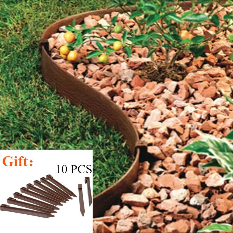 3quot-x-5quot-Plastic-Garden-Backyard-Landscape-Lawn-Edging-Plant-Border-Decorations-1528422